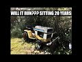 1978 IH Cub Cadet 1000 Tractor | WILL IT RUN??? Sitting 20 years | REVIVAL