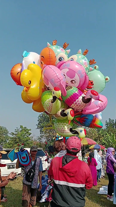 Balon Karakter warna pastel #balon #shorts