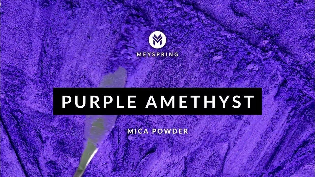 MEYSPRING Purple Amethyst Mica Powder - Add Magic to Your Resin Geodes and  Epoxy Projects! 