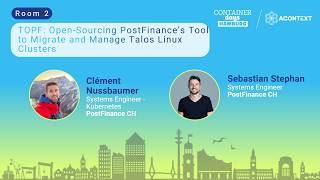 TOPF: Open-Sourcing PostFinance's Tool to Migrate and Manage Talos Linux Clusters.
