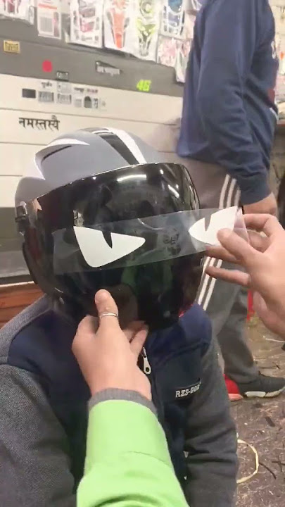 full wrapping helmet modified and eyes 🔥🔥 #short #viral #likesharesubscribe