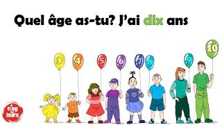 Quel âge as-tu chanson pour les enfants | How old are you song in French