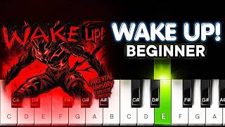 WAKE UP! (PHONK) – MOONDEITY | Easy Piano Tutorial for Beginners