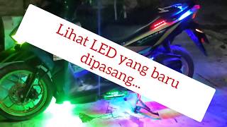 CARA MEMASANG LAMPU DI KIPAS BEAT | BUAT EFEK MESIN JET DENGAN PENTIL MENYALA