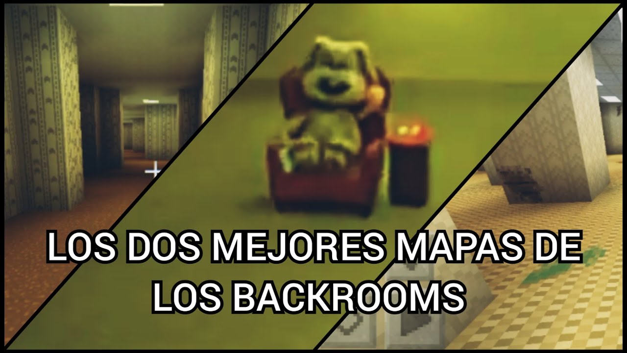 jugando los backrooms en el Minecraft