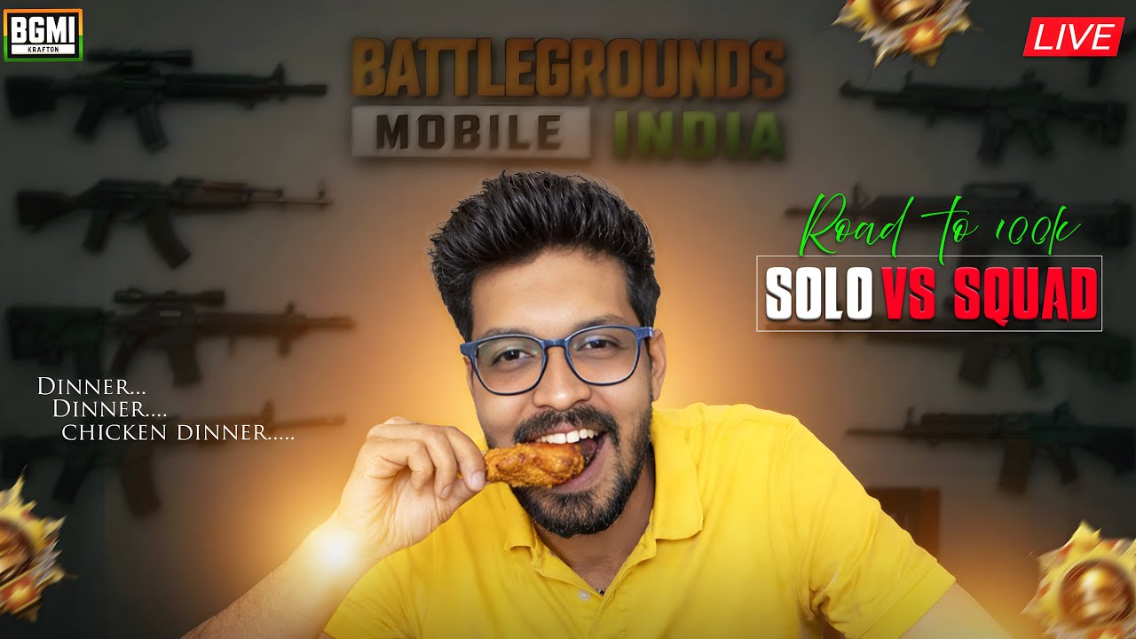 🔴Solo vs Squad Live Challenges in BGMI 4.2 Update | PUBG Mobile Live | Road to 100k🔥​