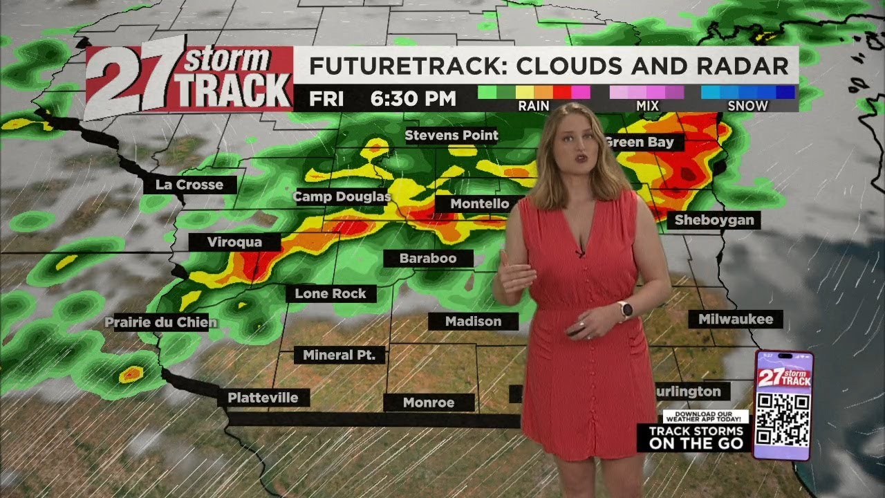 Strong to severe storms possible Friday evening - YouTube