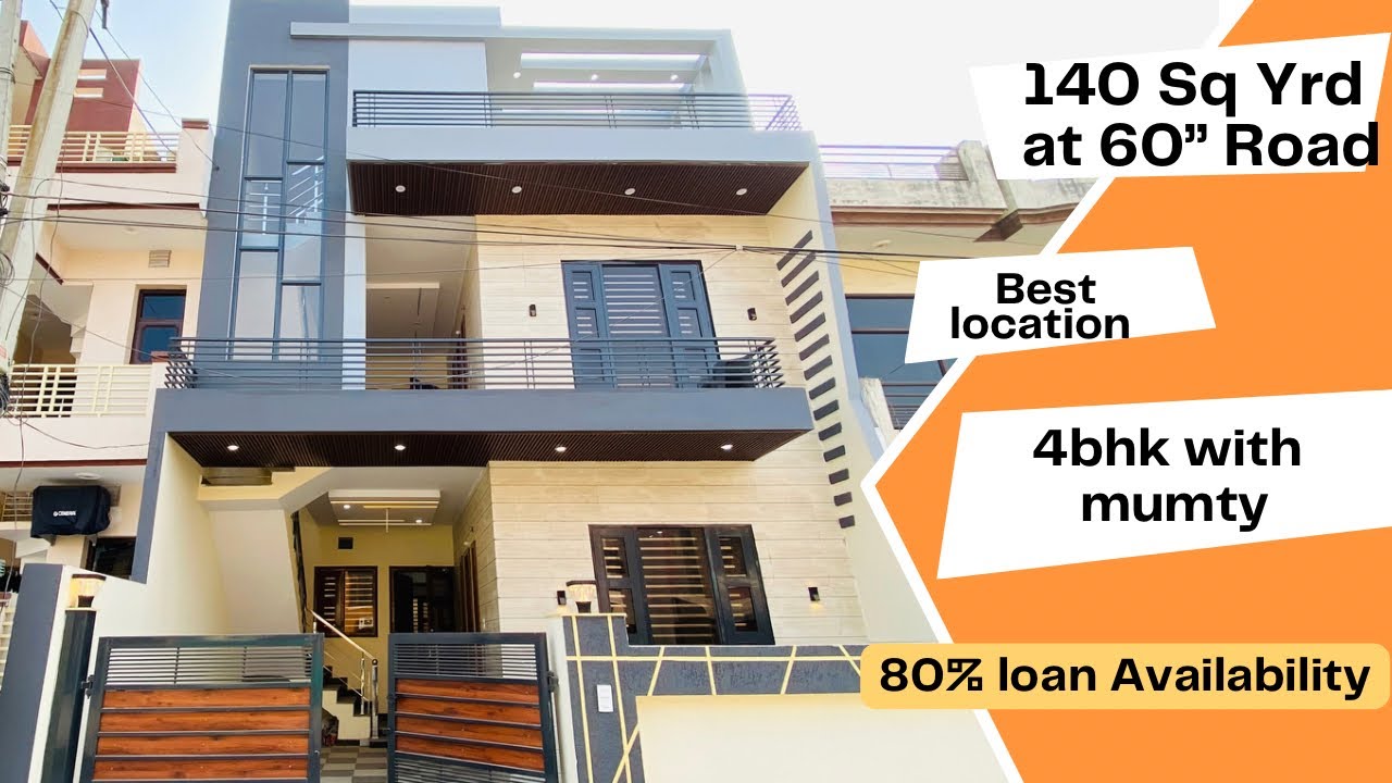 140 Sq Yrd House At 60 feet road || Sec 125 Sunny enclave Mohali # ...