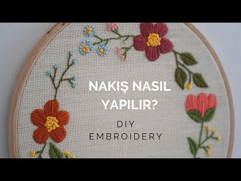 Nakış Nasıl yapılır? / DIY Embroidery for Beginners (ENG SUB)