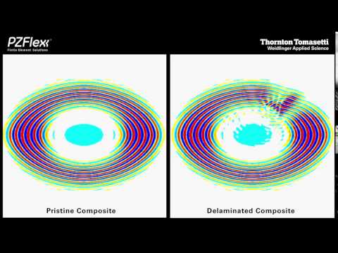 PZFlex - Ultrasonic NDE of composite materials