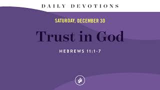 Trust in God – Daily Devotional