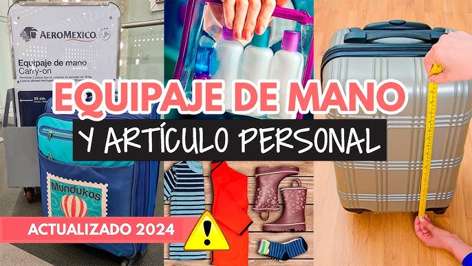 Qué es el artículo personal para viajar en avión? - Equipaje de mano 