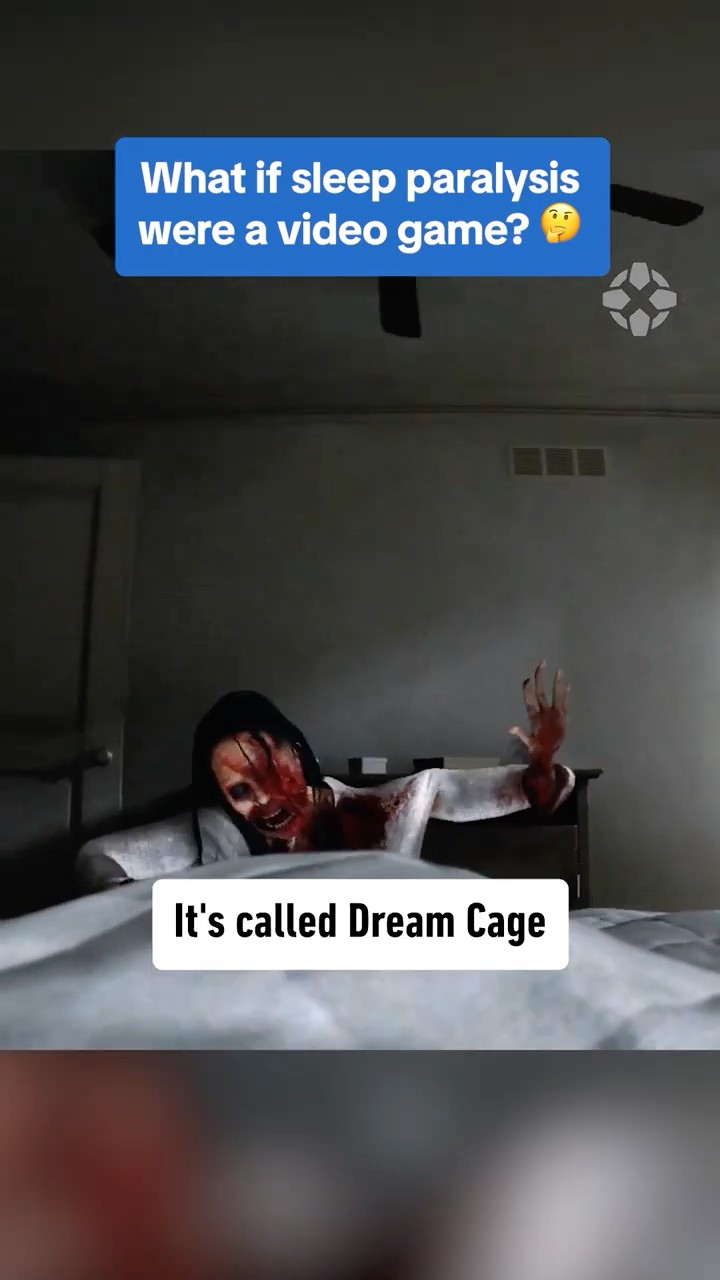Dream Cage is a horror game about SLEEP PARALYSIS! #dreamcage #sleep #scary #horror #gaming #trailer