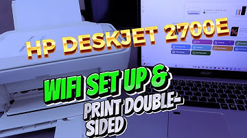 How To Do HP Deskjet 2700e Printer WIFI Setup with PC & Print Double -Sided