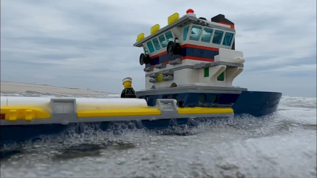 Lego Ship Annihilated in Ocean (and sinks) YouTube