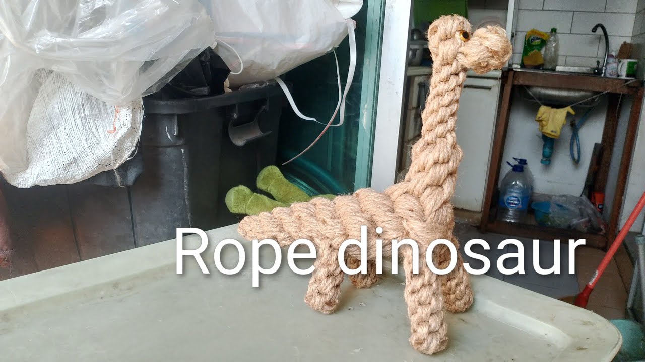 Rope dinosaur 🦖ไดโนเสาร์เชือก - YouTube