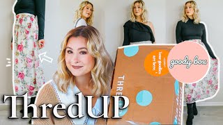 TRYING THREDUP GOODY BOXES | A THREDUP UNBOXING AND REVIEW | A THRIFTED CLOTHING HAUL screenshot 5