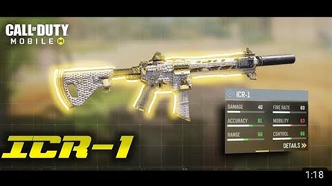 Season 7 The Best ICR-1 Class Setup COD Mobile (BEST ICR 1 Gunsmith/Loadout/Attachments CODM)