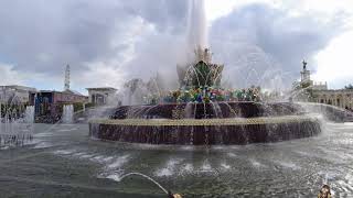 4K Fountain VDNH, Moscow. 4К Фонтан ВДНХ, Москва