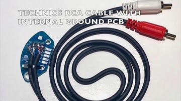 JDD TECHNICS RCA CABLE WITH INTERNAL GROUND with djsmoke