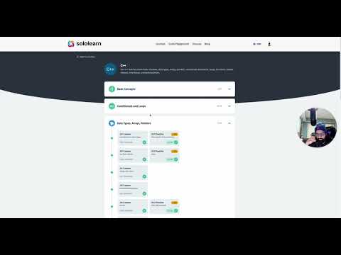 My First Video !! Learning C++ on SoloLearn