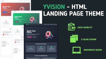 YVision - HTML Landing Page Theme. Also for Blogger (Blogspot)