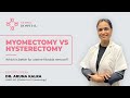 Myomectomy vs hysterectomy  why hysterectomy is needed  dr aruna kalra
