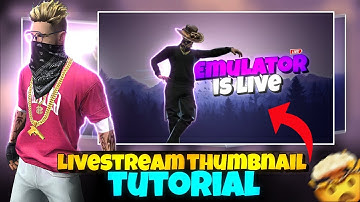 make free fire🔥livestream gaming thumbnail like classy free fire | tutorial😱
