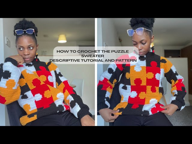 How to Crochet The Puzzle Tapestry Sweater Descriptive Tutorial
