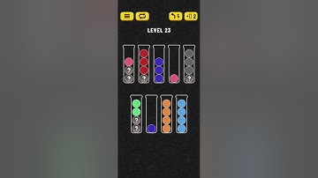 Ball Sort - Color Puzzle Game - Level 23 - Walkthrough SOLVED by RobotPlayer AI!!!