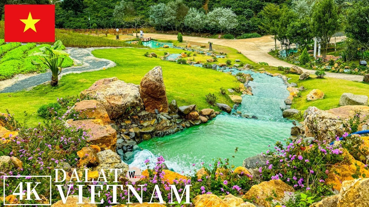 4K Vietnam Nature Heaven - Dalat Walking Tour