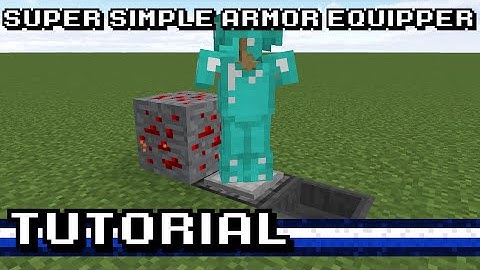 Minecraft: Super Simple Auto Armor Equipper! [Tutorial]