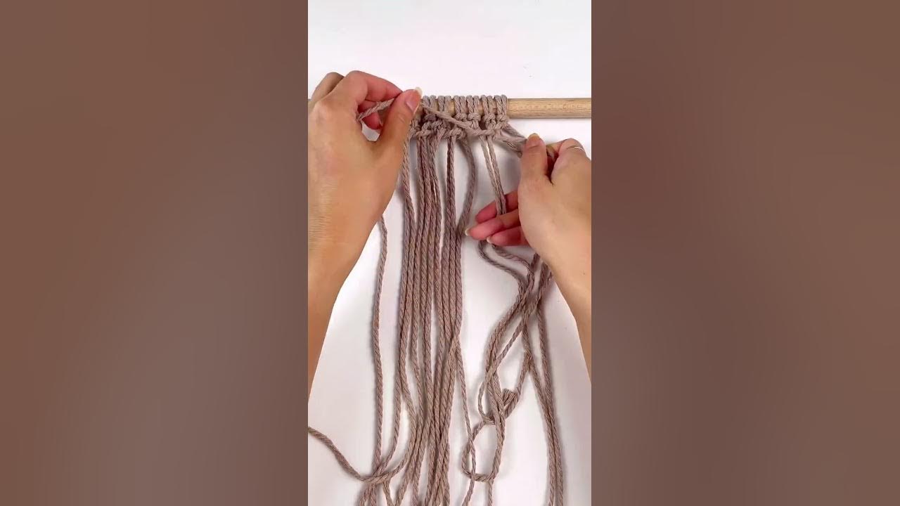 how-to-make-a-knitted-blanket-pattern-using-half-knots-youtube