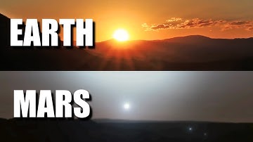 Earth/Mars Sunset Comparison