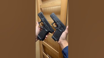 Airsoft vs real. Glock 19 gen 5. Which one is real? #airsoft #real #subscribe #like #eliteforce
