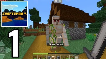 Craftsman 4 - SURVIVAL Gameplay Part 1 - NEW WORLD (Craftsman 1.19)