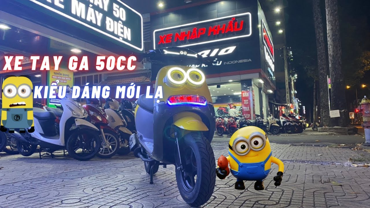 Xe Máy 50cc Cub 81 Minion TAYA MOTOR XM81MK  Kem  Xe 50cc