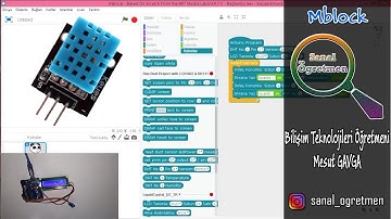 Mblock Kodları ile DHT11 Sıcaklık ve Nem Sensörü Kullanımı