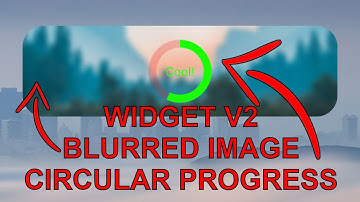 Tasker Widget v2 - Circular Progress And Blurred Images