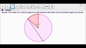 Inscribed Angles Intercepting the Same Arc Theorem GeoGebra Visualization