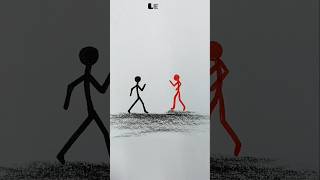 How to draw Different levels Stickman Art // #ytshorts #art #shorts #viral #stickmanvideo