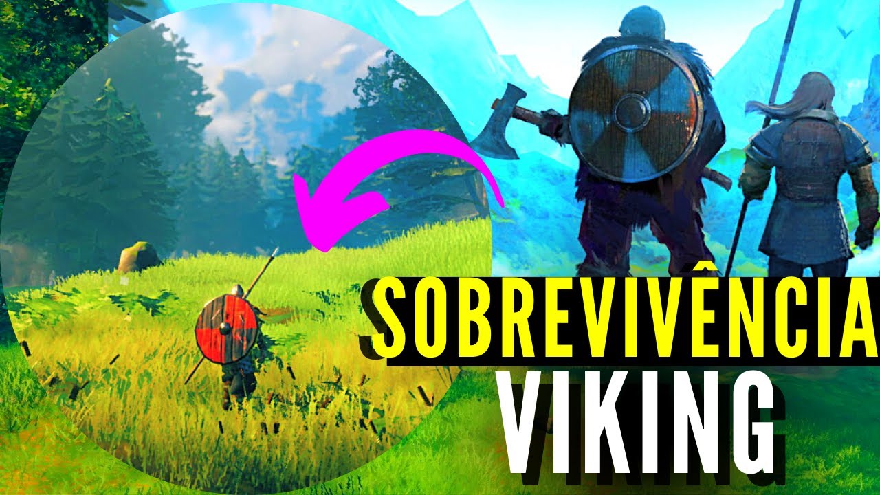 NOVO JOGO DE SOBREVIVÊNCIA VIKING  VALHEIM Gameplay Português #1