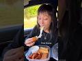 Secretly eating in the car so my family can&#39;t have any... #shorts #viral #mukbang