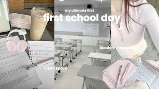 FIRST SCHOOL DAY 🪽📓 | lock in, studyng hard, highschool girl