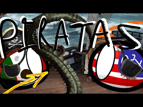 Jugando a los PIRATAS 🏴‍☠️ #countryballs #pirates #humor #viral #parati
