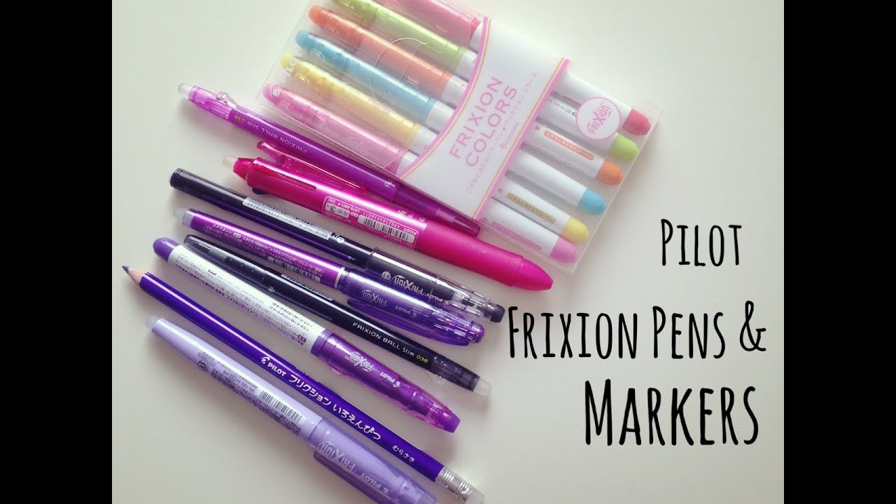 Pilot Frixion Pens, Markers, and Pencil Crayon Review [HD] 