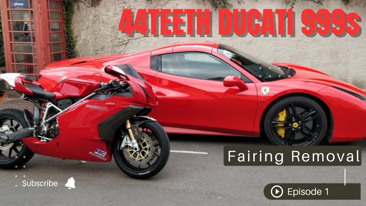 Ducati 999s  - Fairings Removal - Ep1
