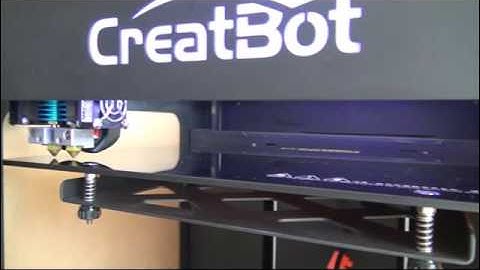 how to level  platform - creatbot 3d printer