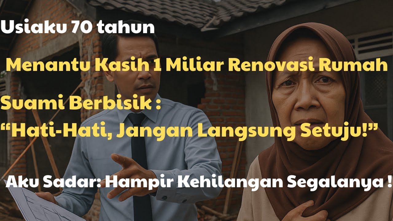 Aku 70 Tahun, Menantu Tiba-tiba Renovasi Rumah Tua, Tapi Suamiku Berbisik: ‘Hati-hati…