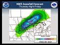 Video Briefing for April 3-4, 2014 winter storm - update